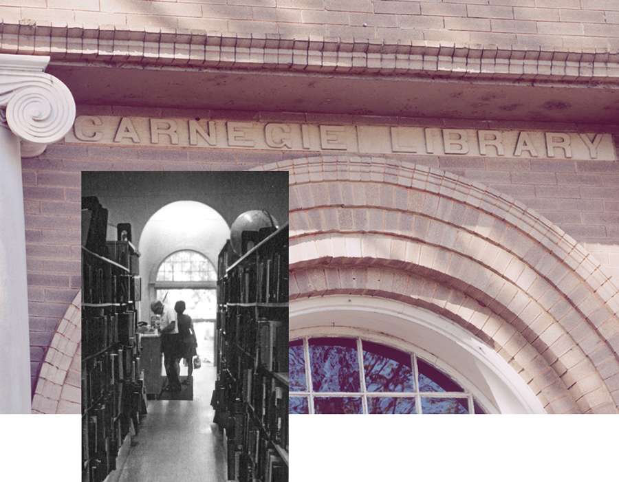 Carnegie Library in Decatur, Alabama in the 1970s