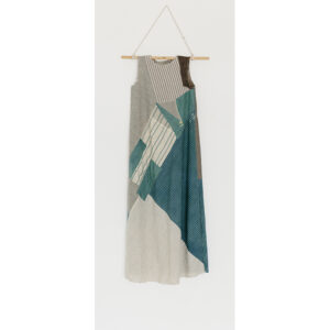 2020 | repurposed linen and cotton cloth, indigo dyed cotton cloth, sashiko thread